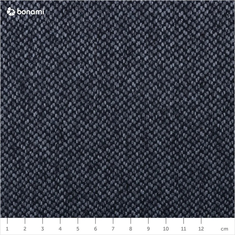 Тъмносиньо тапицирано двойно легло с място за съхранение и решетка 200x200 cm Arendal - Cosmopolitan Design