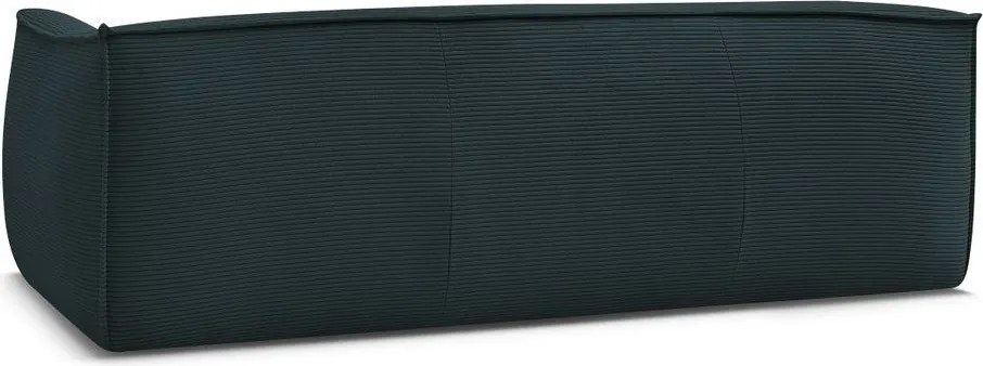 Тъмносин диван от рипсено кадифе 242 cm Giorgia – Bobochic Paris