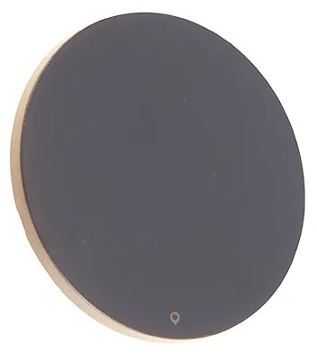 Дизайнерски стенен аплик сив 16,5 см с LED - Skyf