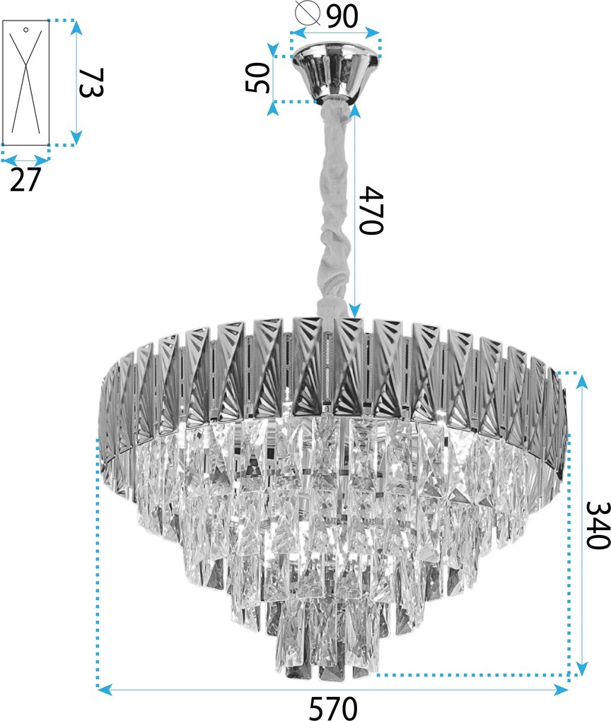 Пендел Cristal G060-CP 60CM