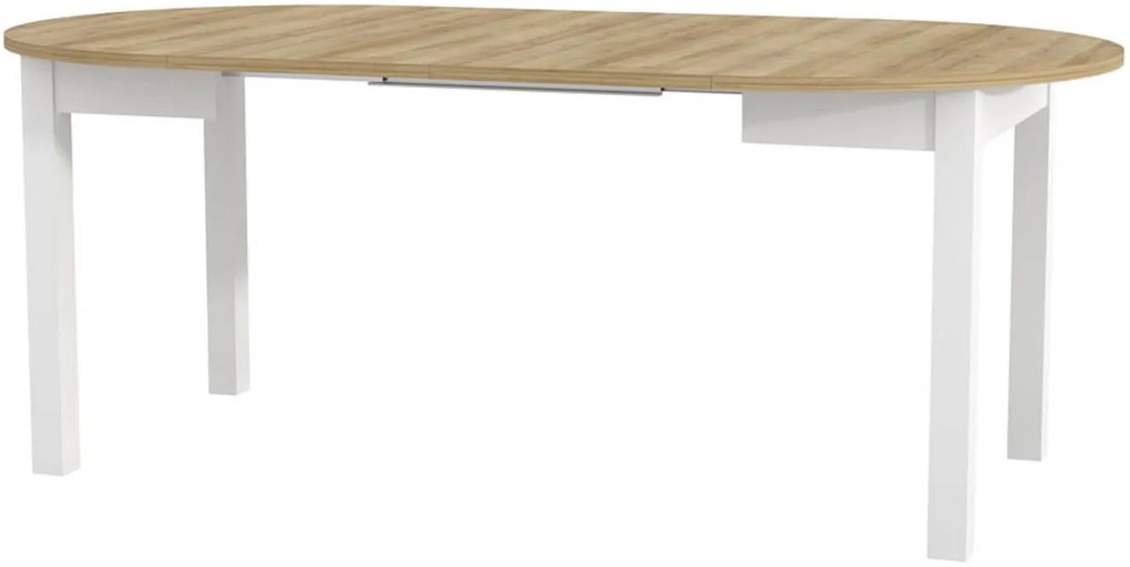 Разтегателна маса Dundee II - натурално/бяло Gualistero