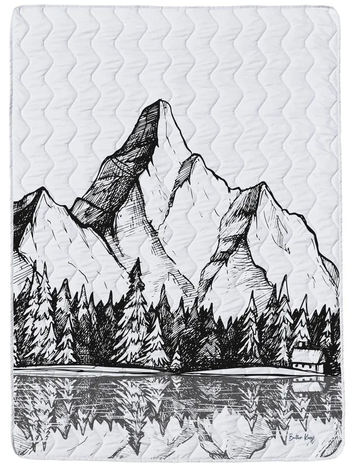 Олекотени одеяло и калъфка за възглавница в комплект от памучен сатен 140x200 cm – Butter Kings