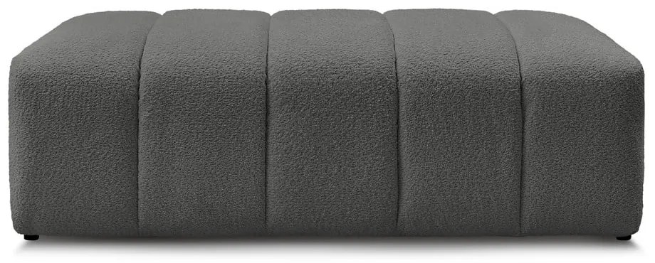 Тъмносива табуретка от прежда с примки от букле Annecy – Bobochic Paris