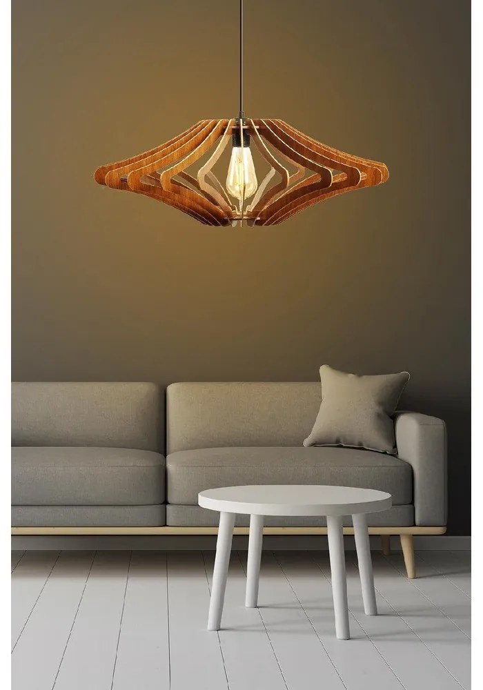 Висящо осветително тяло в естествен цвят ø 59 cm – Opviq lights