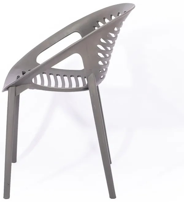 Градински комплект за хранене за 4 лица със сив стол Joanna и маса Viking, 90 x 150 cm Viking &amp; Joanna - Bonami Selection