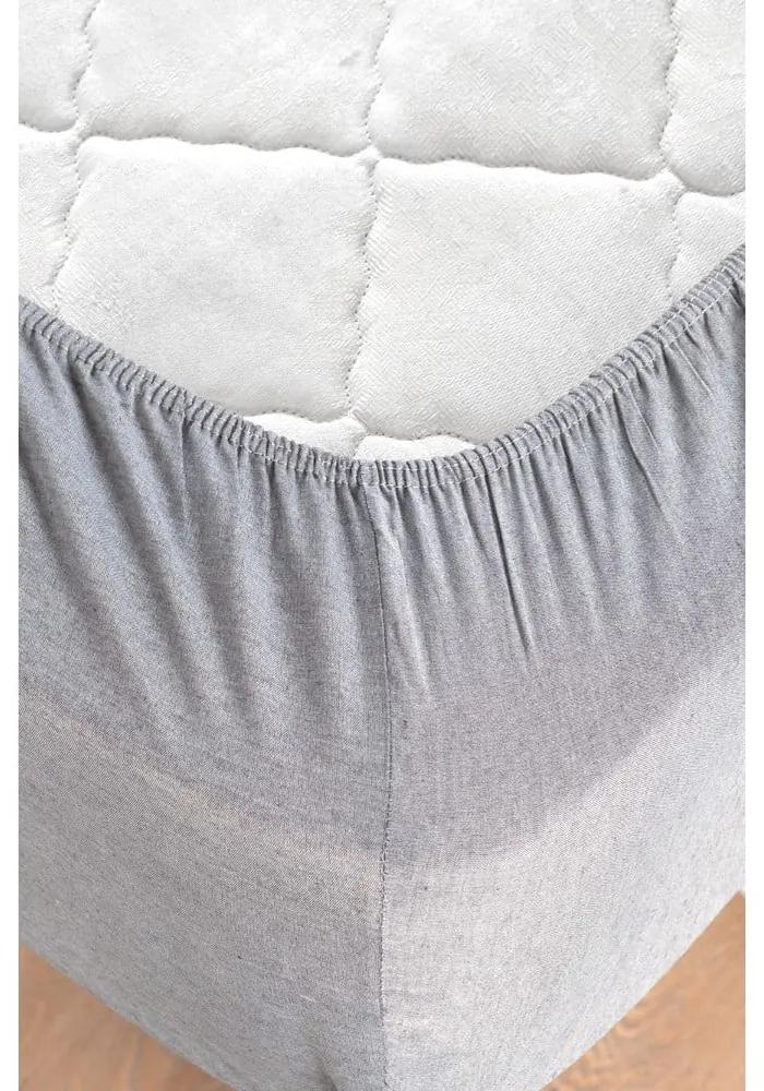 Черно и сиво памучно спално бельо за единично легло/разширено спално бельо с чаршаф 160x220 cm - Mila Home