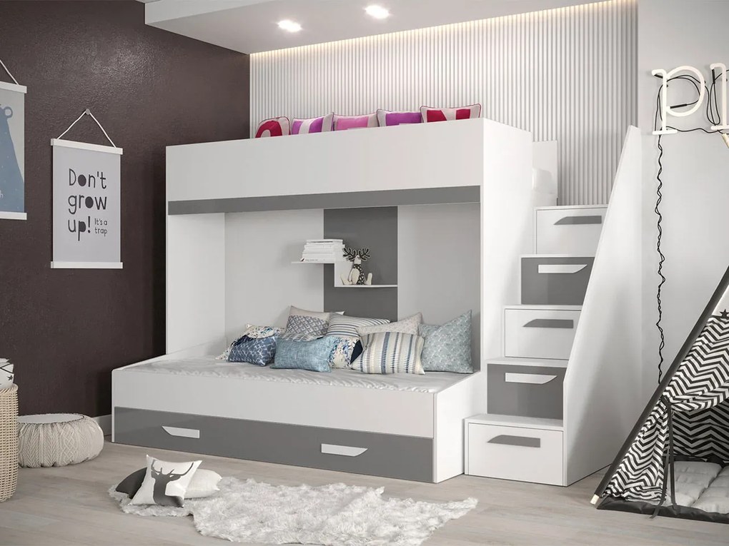 Многофункционално легло Party XVI-Leuko-Gkri