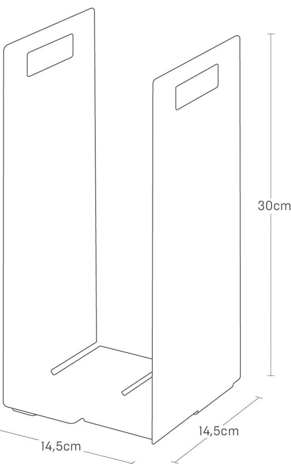 Черни метални стойки за кърпи 2 бр. Tower – YAMAZAKI