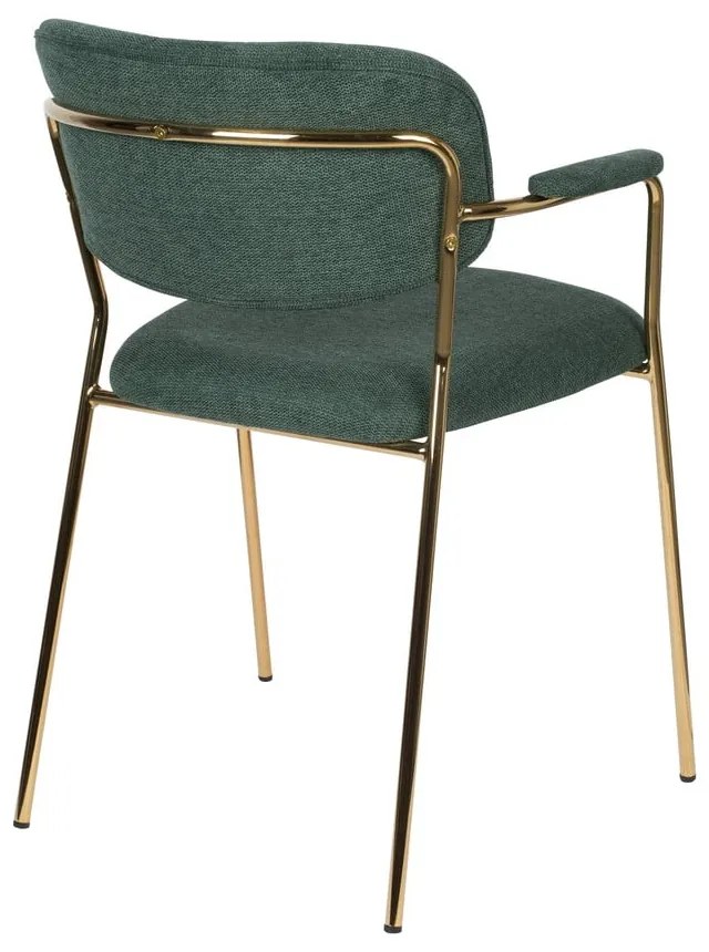 Тъмнозелени трапезни столове в комплект от 2 Jolien - White Label