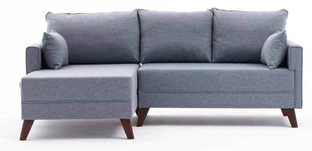 Светлосин ъглов разтегателен диван (ляв ъгъл) Bella – Balcab Home