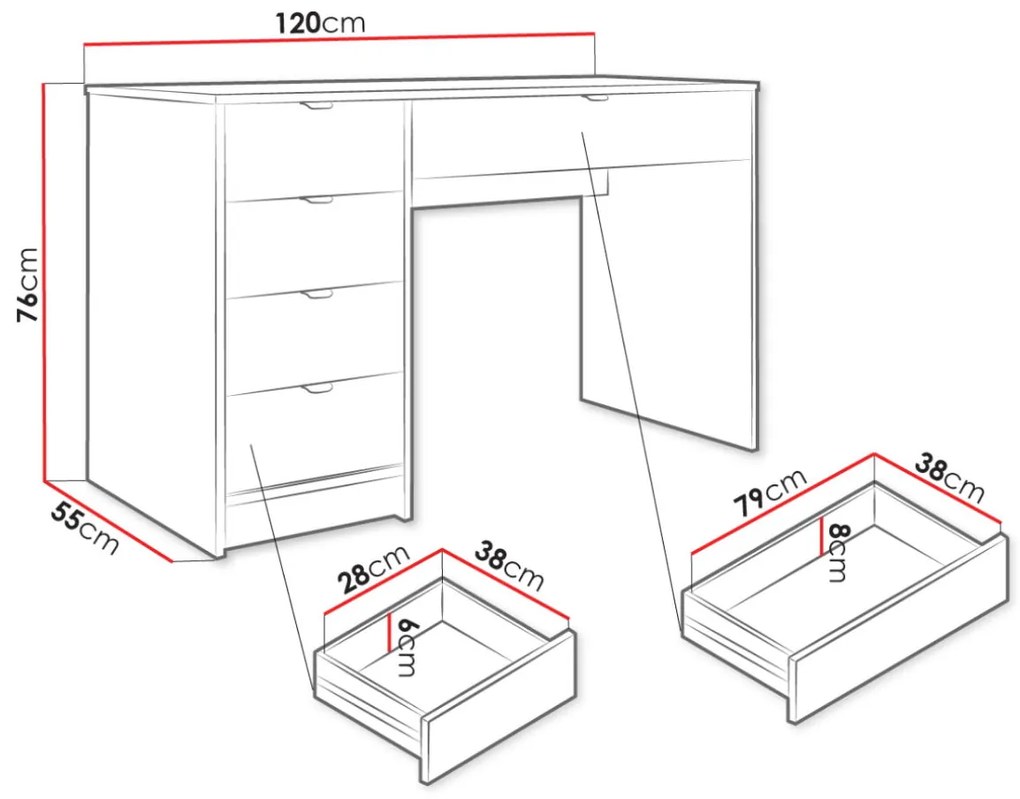 Тоалетна масичка Tireno-Leuko