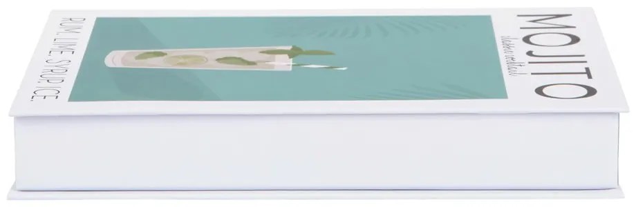 Бяло-зелена декоративна хартиена кутия за съхранение 18x4x25 cm Mojito – PT LIVING