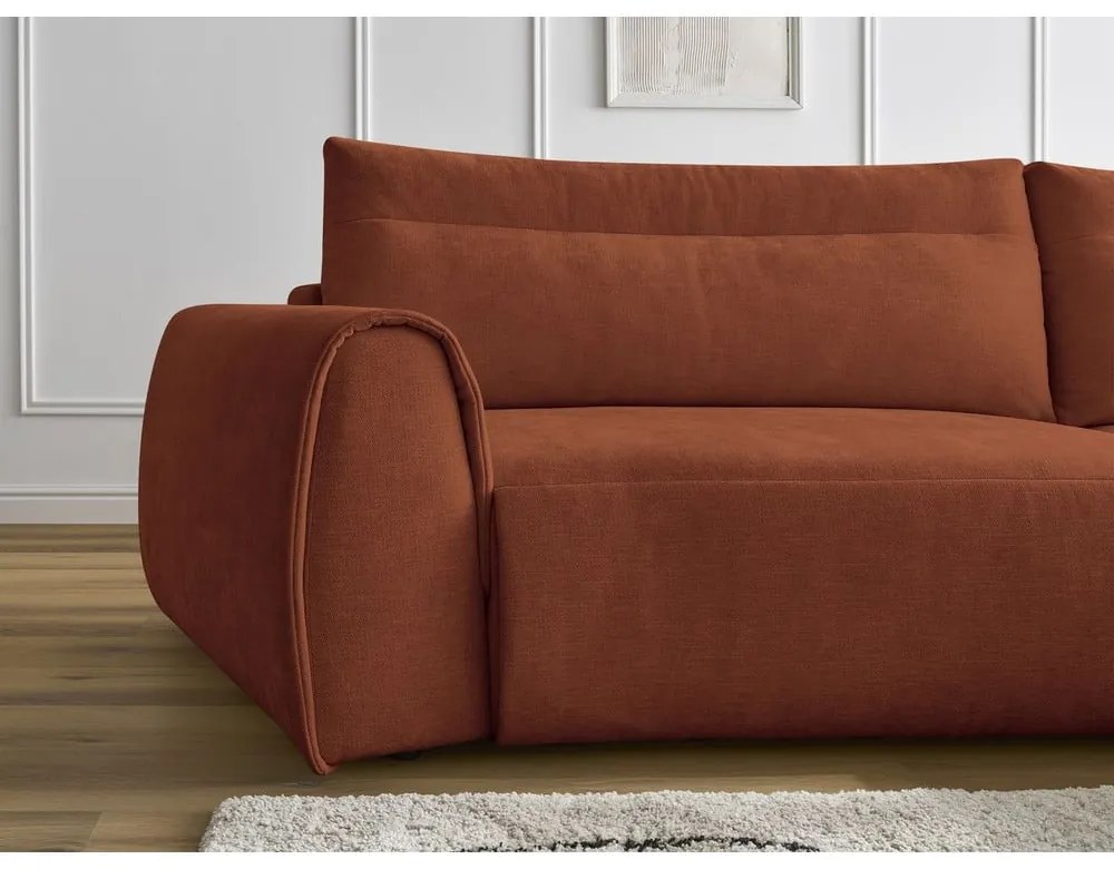 Оранжев ъглов диван Aden – Bobochic Paris