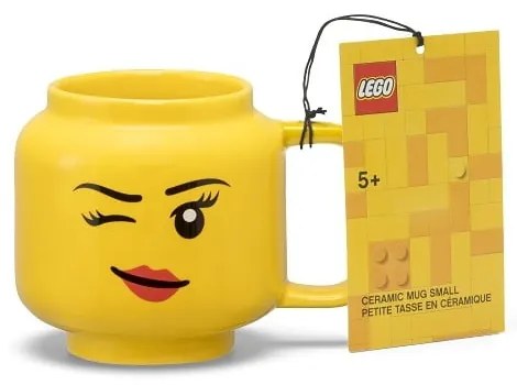 Жълта керамична бебешка чаша 255 ml Head - LEGO®