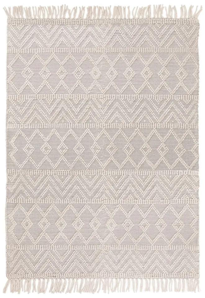 Светлосив вълнен килим 200x290 cm Asra - Asiatic Carpets