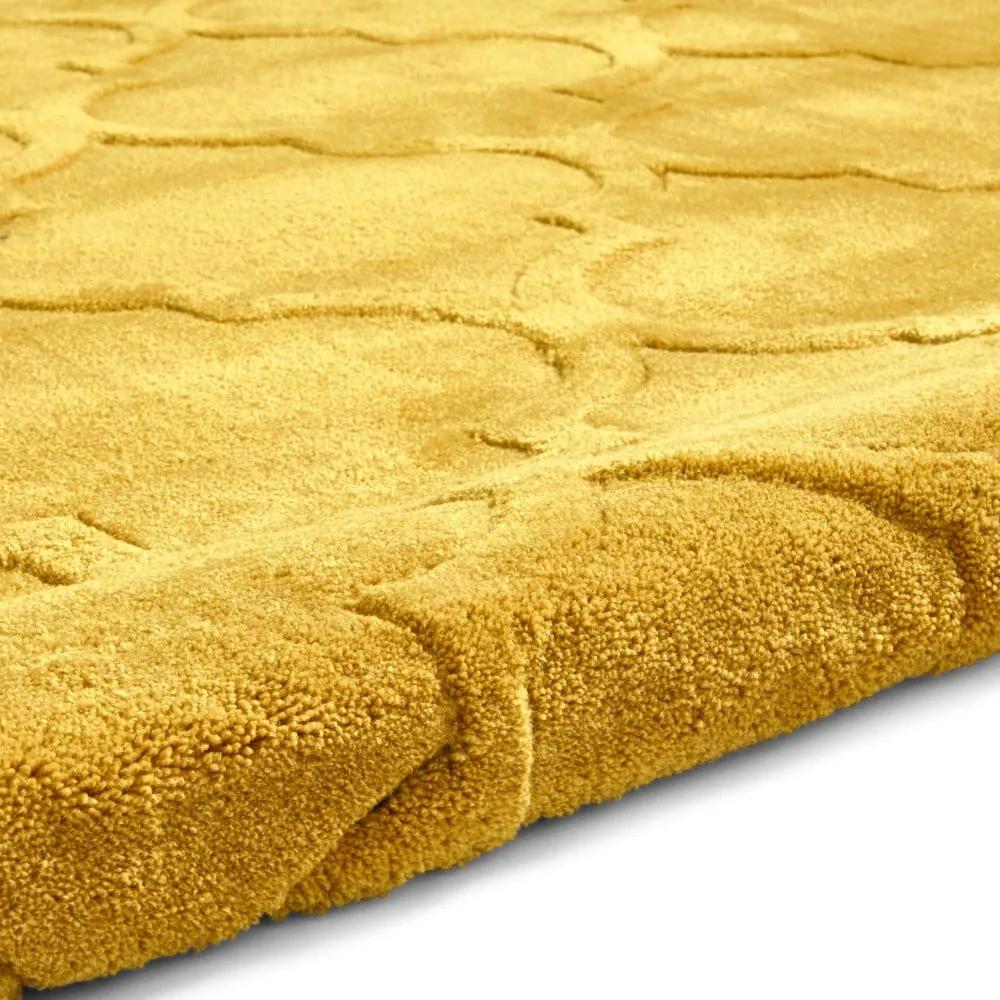 Горчичножълт килим Puro, 120 x 170 cm Hong Kong - Think Rugs