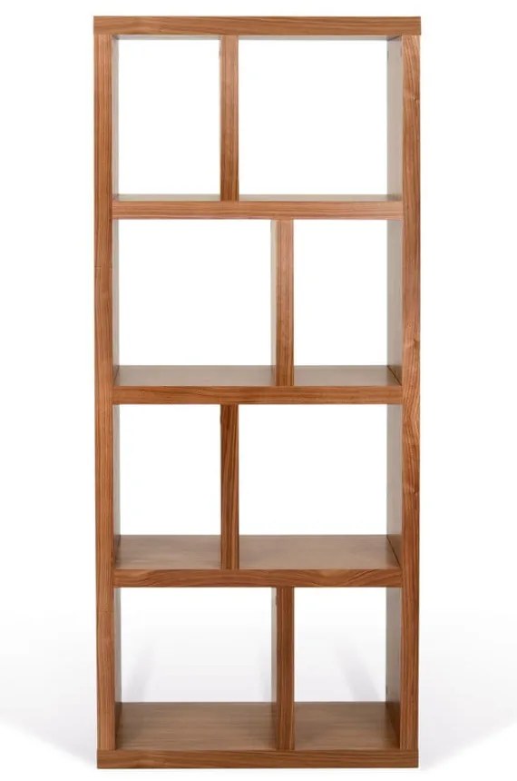 Кафява библиотека от декор от орех 70x159 cm Berlin – TemaHome