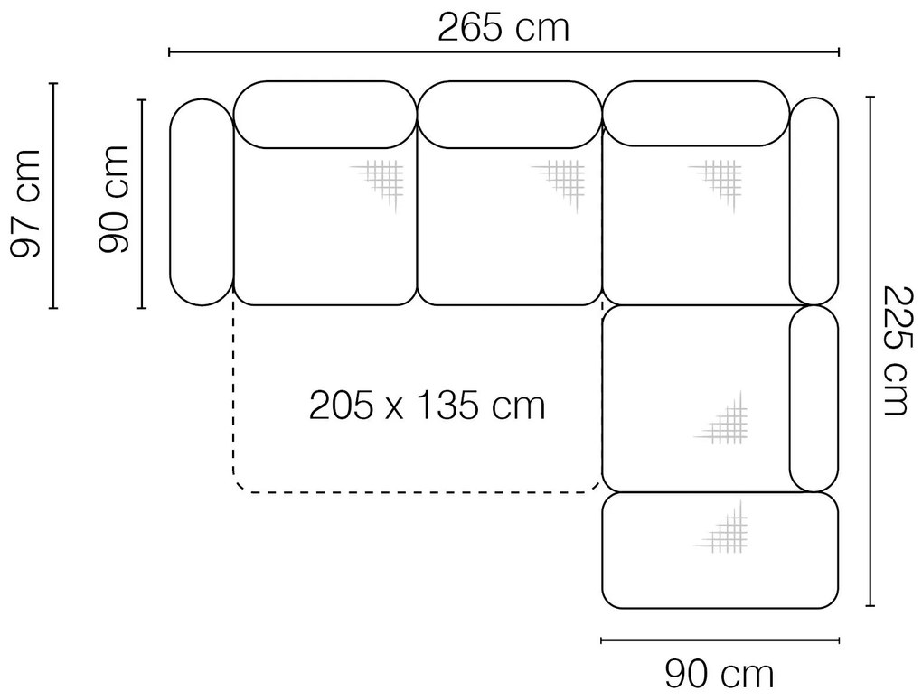 Ъглов диван Aretha-Right-Gkri