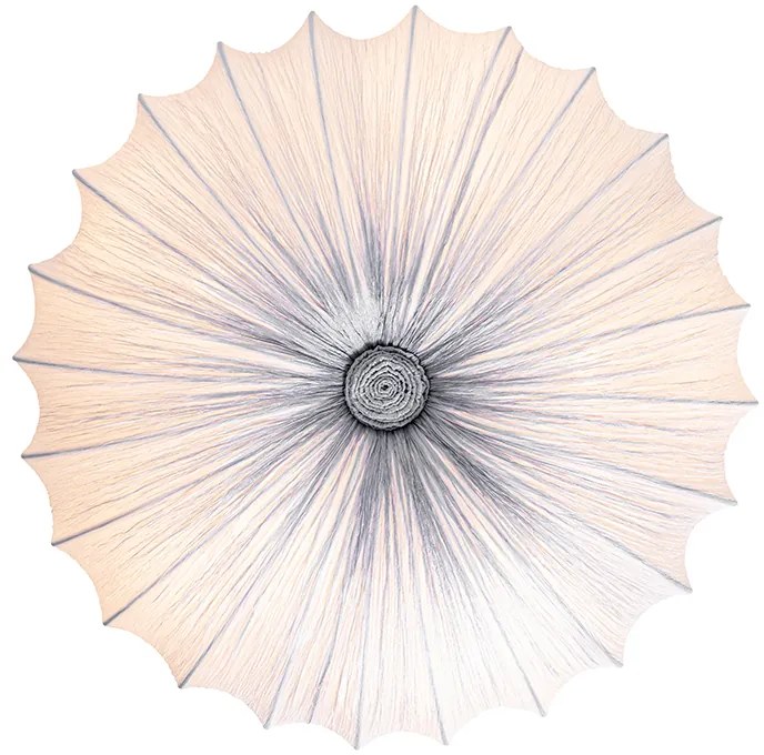 Дизайнерски таванна лампа сива 60 см 5-светлина - Plu