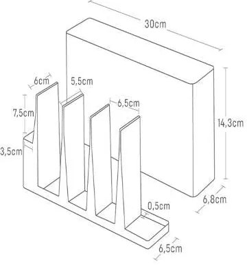 Метална стойка за кухненски прибори Tower - YAMAZAKI