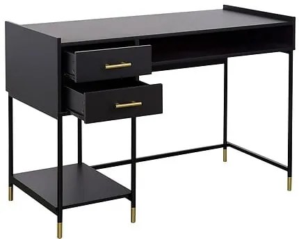 Бюро atmosphera Tedy, 2 чекмеджета, MDF, Черен