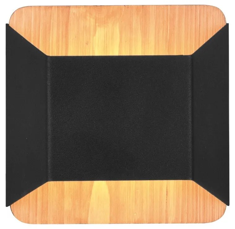 Матово черно LED затъмняваща се стенна лампа Arino – Trio