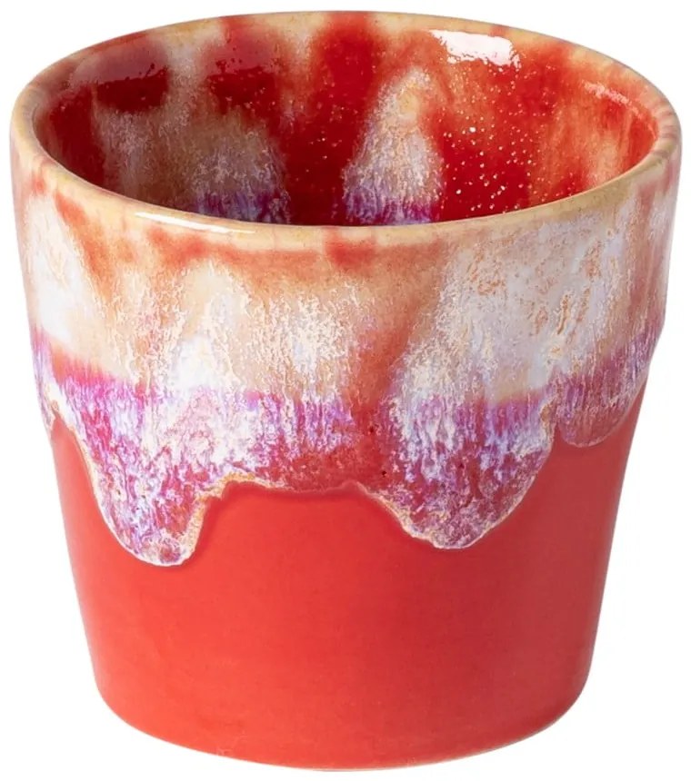 Чаша за еспресо от червен и бял фаянс , 90 ml Grespresso - Costa Nova