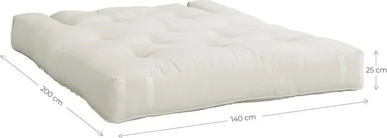 Сив разтегателен диван 140 cm Hippo - Karup Design