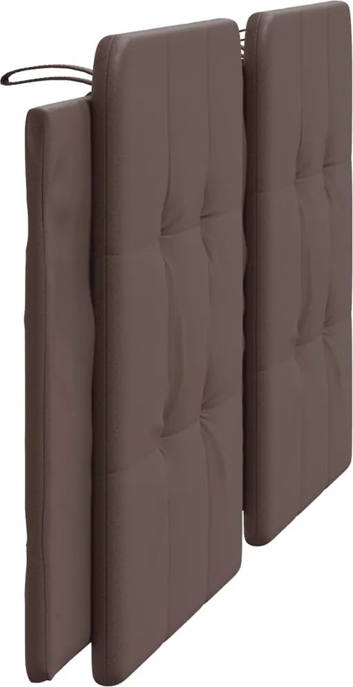 Мека табла за легло, кафява, 180 см, изкуствена кожа