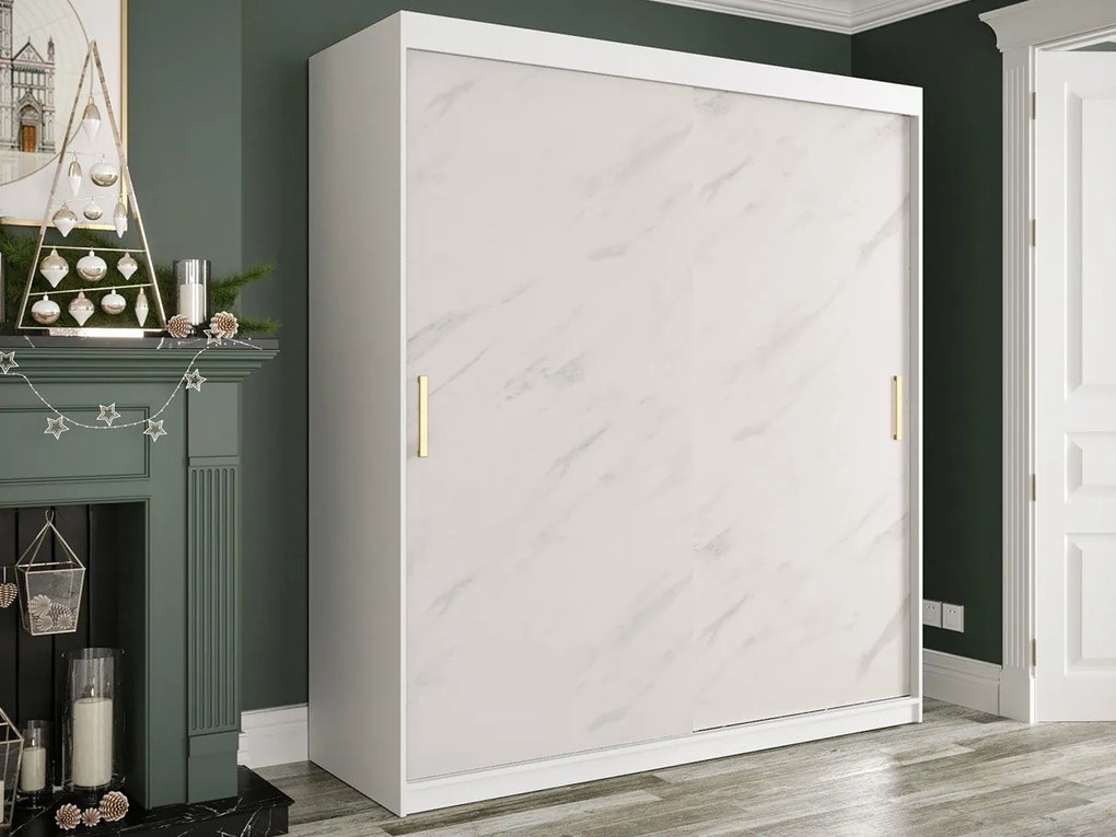 Гардероб Marmur 180-White marble