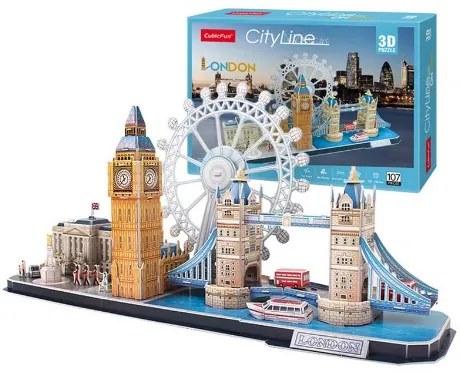Cubic Fun -  Пъзел 3D City Line London 107ч.