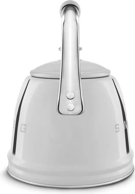 Свирещ чайник Smeg WKF01SS, 2.3 л,Индукция, Ненагряваща се дръжка, Стомана, Сребрист