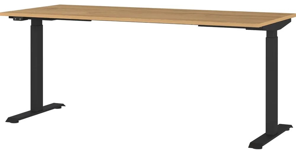 Работна маса с електрическо регулиране на височината с дъбов плот 80x180 cm Agenda – Germania