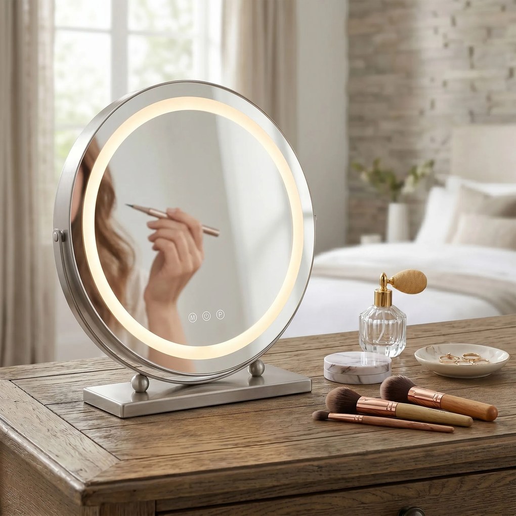 Огледало LED MAKE-UP Chrome 40 cm
