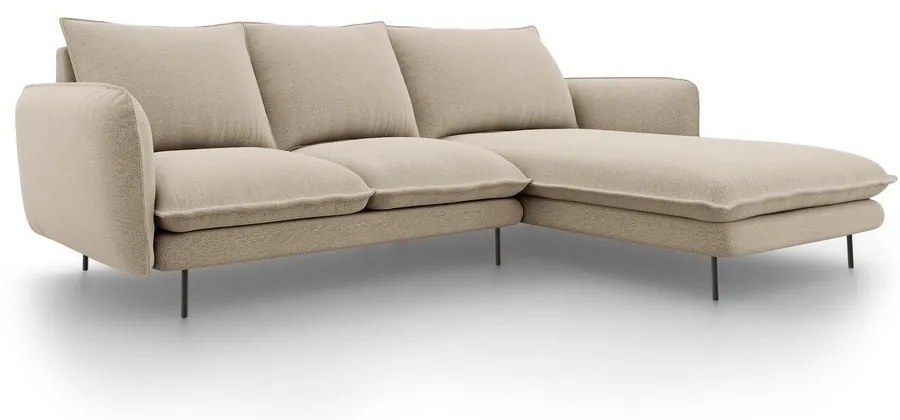 Бежов ъглов диван , десен ъгъл Vienna - Cosmopolitan Design