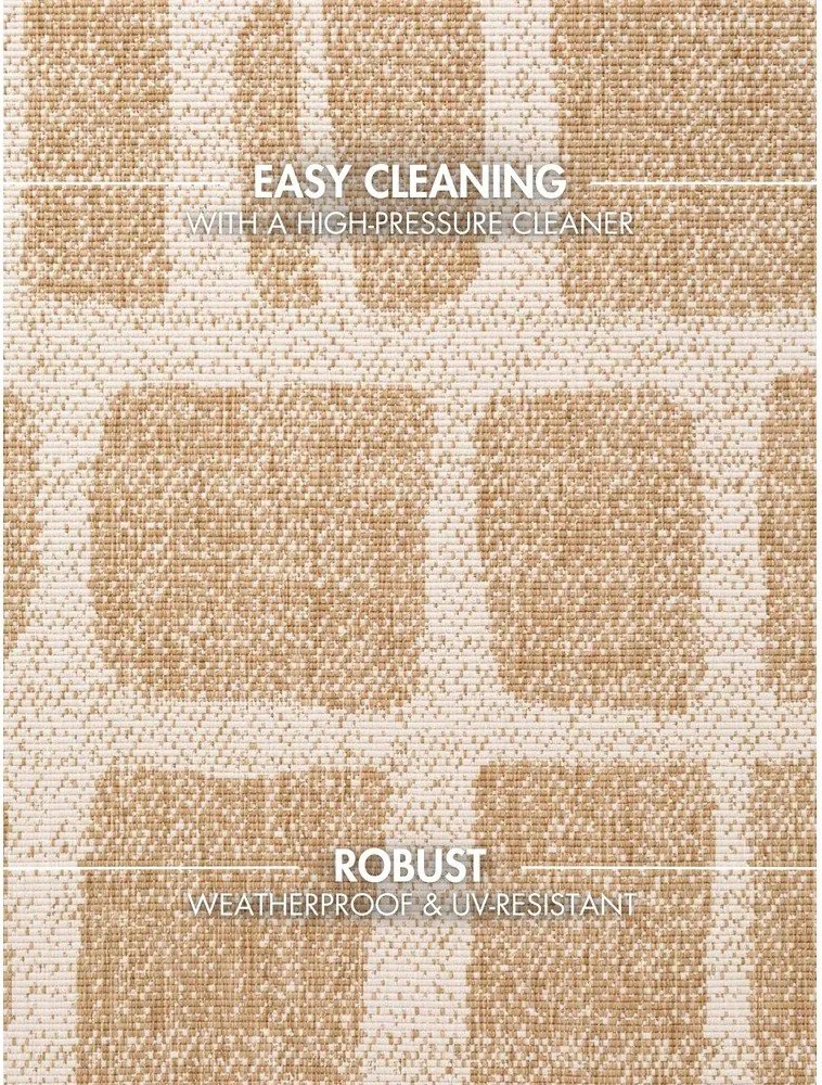 Кремав/в естествен цвят килим за открито и закрито 120x170 cm Haringey Ruskin – Ted Baker