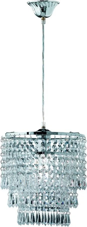 Светлосиньо метално висящо осветително тяло с абажур от акрилно стъкло ø 25 cm Orient – Reality