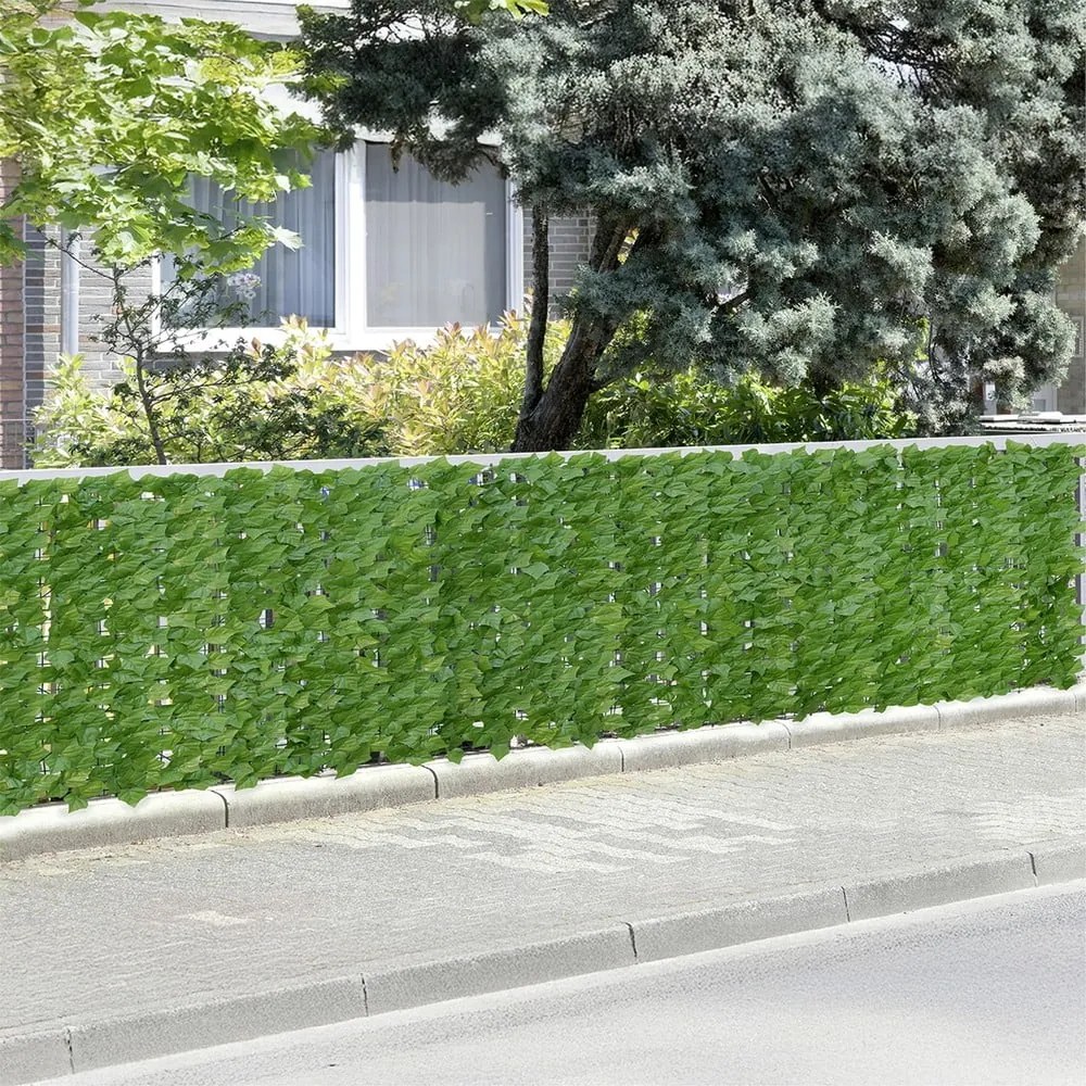 Зелен пластмасов балконски параван 300x100 cm Ivy – Maximex