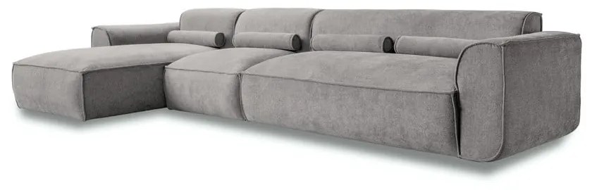 Светлосив ъглов диван (ляв ъгъл) Flex Felix – Miuform