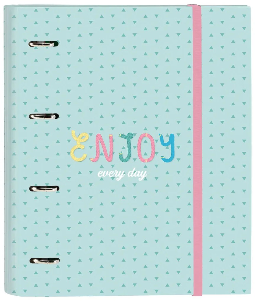 Папка с пръстени BlackFit8 Enjoy Зелен 27 x 32 x 3.5 cm