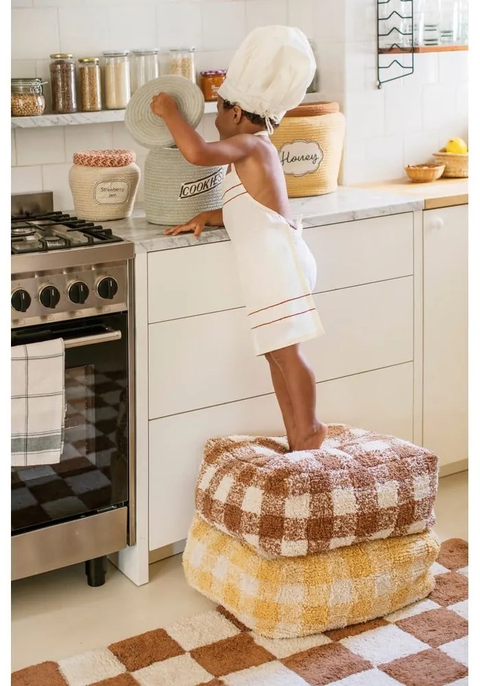 Табуретка в цвят жълта охра Vichy Honey – Lorena Canals