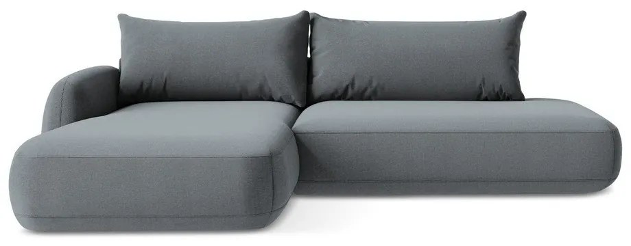 Сиво-син сгъваем ъглов диван (ляв ъгъл) Hale – Makamii