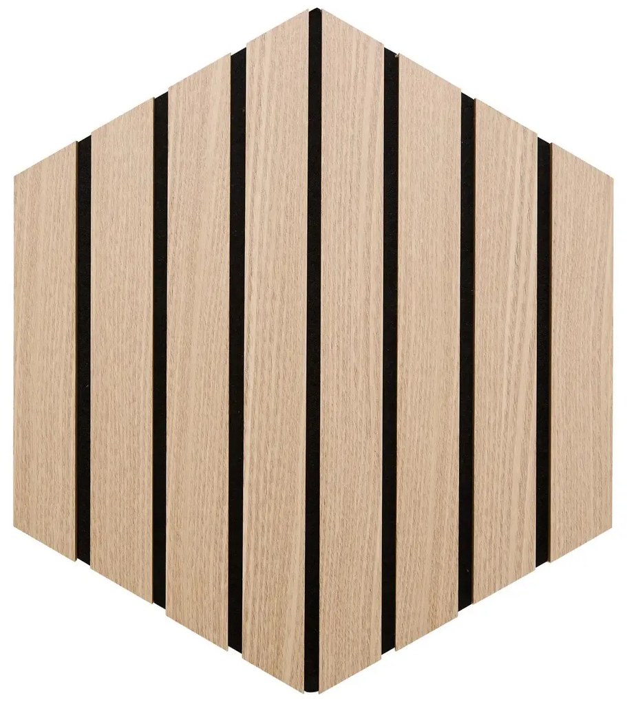 Комплект декоративен панел atmosphera Colva, MDF, 30x26 cm, 3 бр - Светло дърво