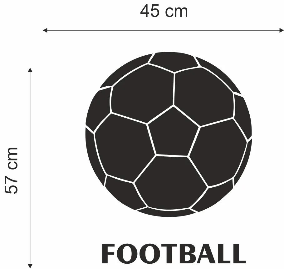 Кръгло огледало за стена с футболен мотив