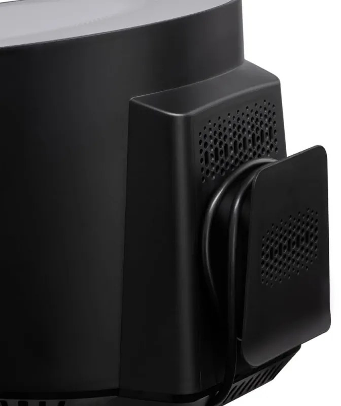 Фритюрник с горещ въздух Russell Hobbs SatisFry Panoramic 27420-56, 1650W, 5.5 л, 10 програми, Дигитален LED дисплей, Термостат, Таймер, Черен