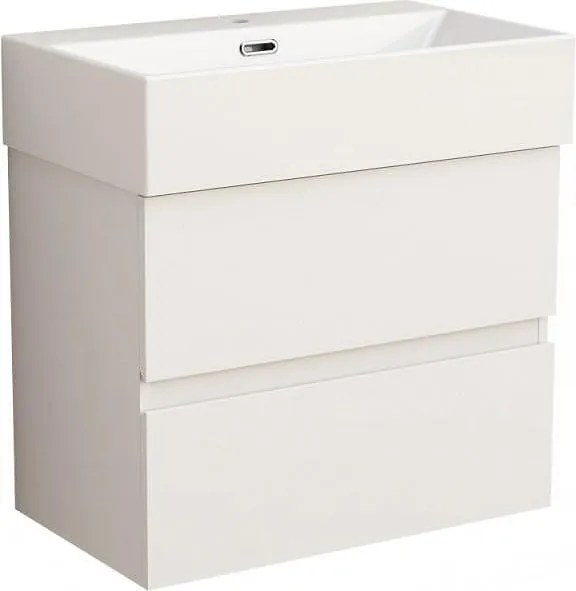 Конзолен PVC шкаф COMPACT 5845W + УМИВ. 6036W,  Inter Ceramic, 60x36x60.5см
