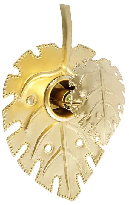 Дизайнерски стенен аплик антично злато - Carballo