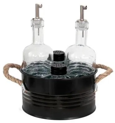 Horecano - Комплектен прибор 5 елемента с черна стойка (HC-931113)