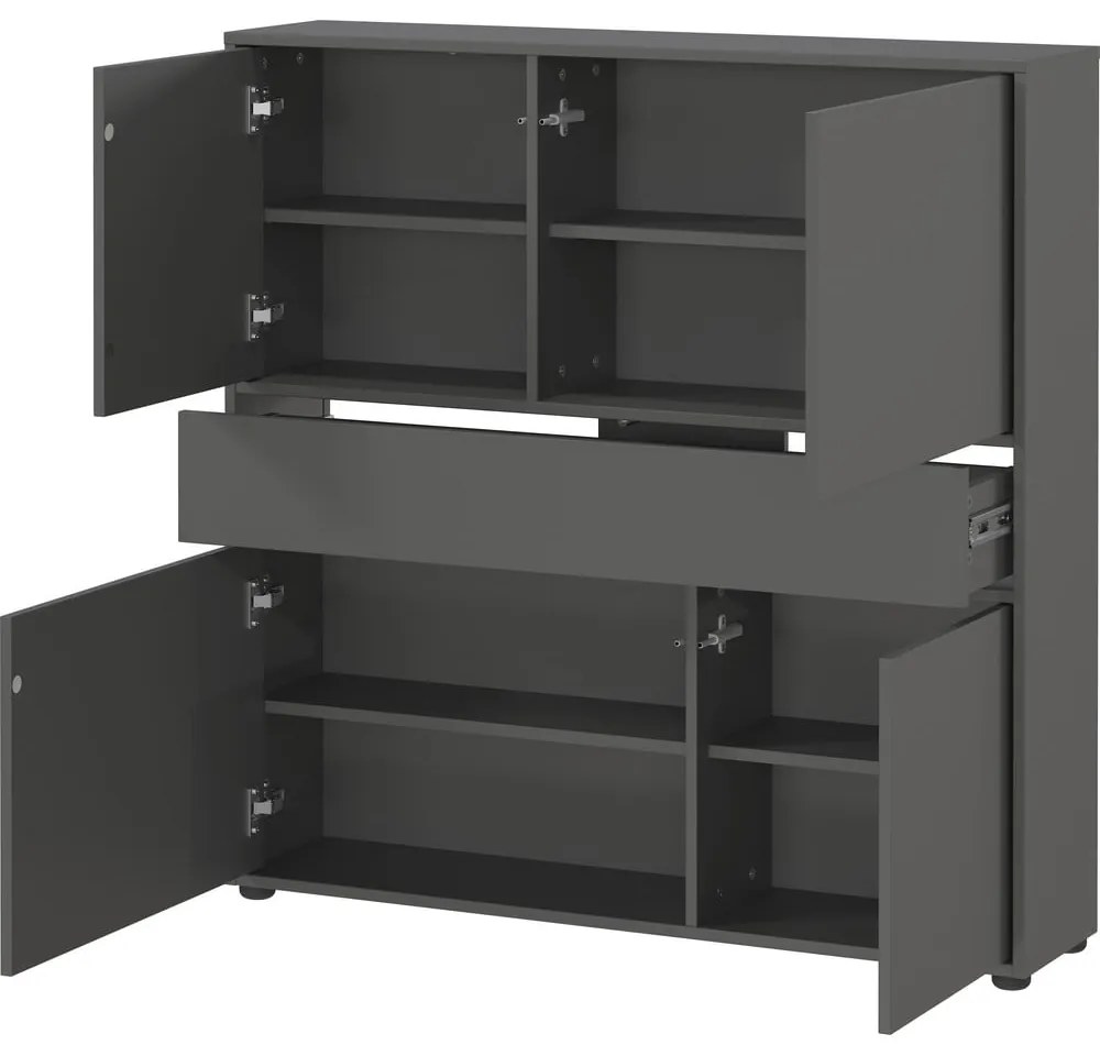 Антрацитно шкафче 105x108x25 cm Ameca 2.0 – Germania