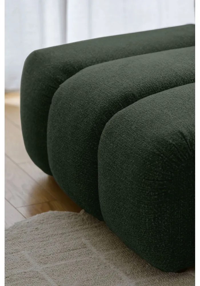 Тъмнозелен ъглов диван (ляв ъгъл) Shell – Miuform